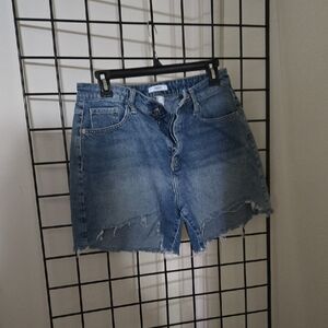 Forever 21 Blue Jean Shorts Distressed Cut-Off Style